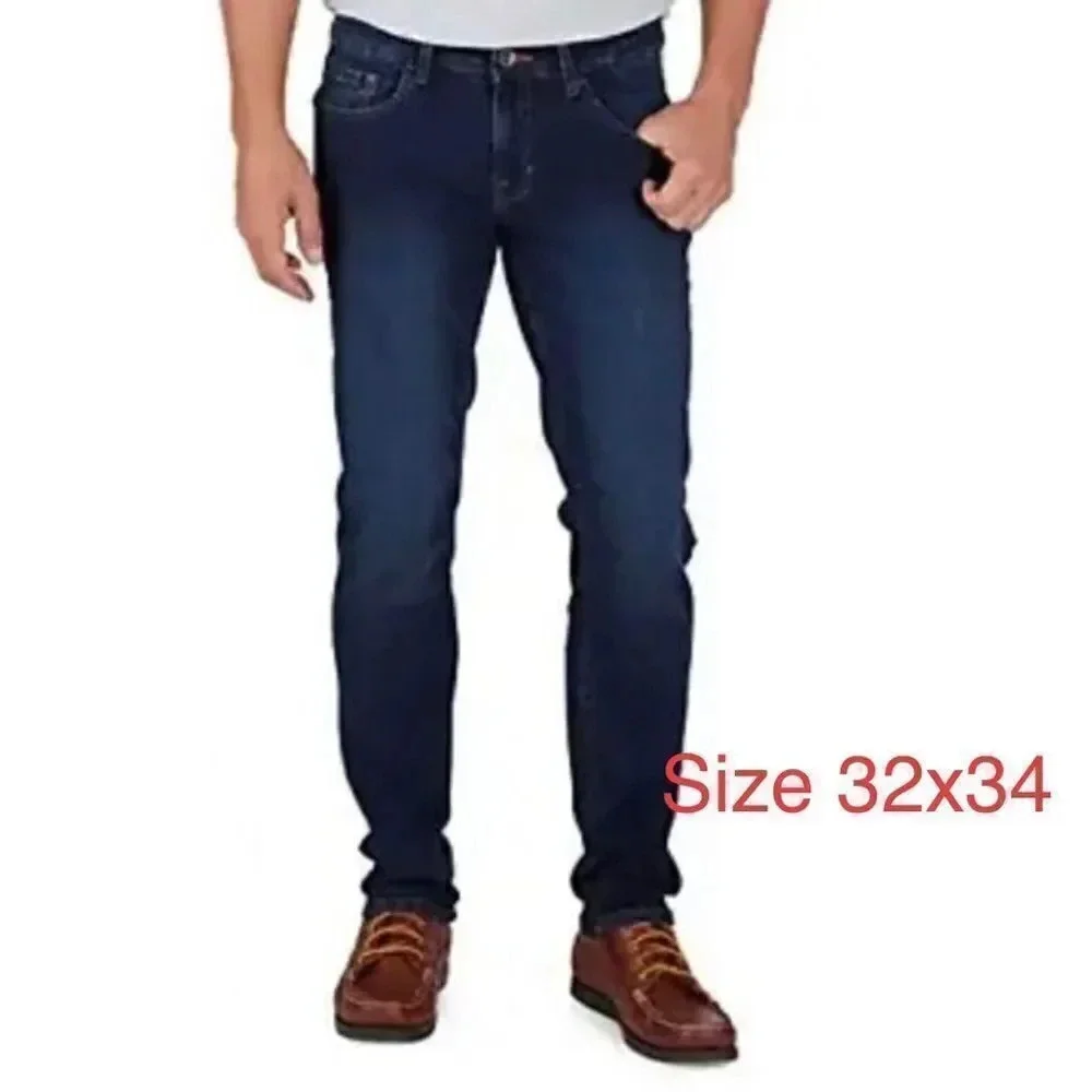 Weatherproof Vintage Men's Stretch Relaxed Fit Regular Jeans  Size 32x34